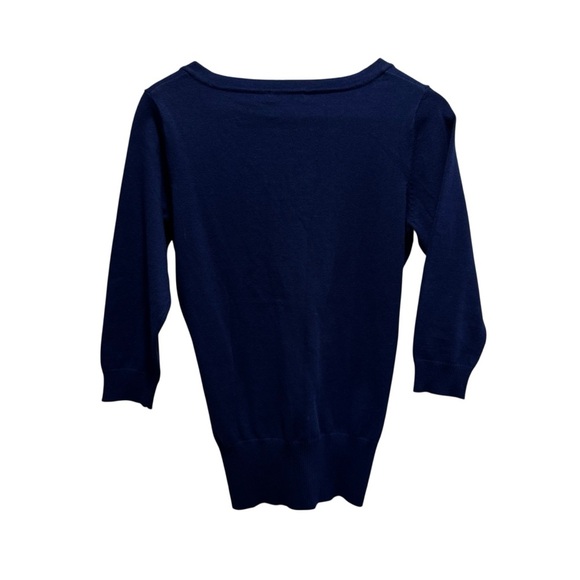 Ricki’s Blue Cotton Knit Vneck Short Sleeve Size Small NWT Brand New - Picture 2 of 6